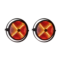 Projecteur de scène rétro vintage  WW + RGB par paire